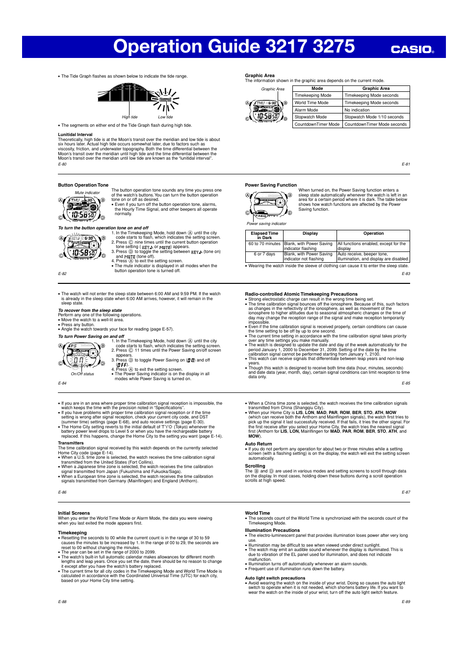 G-Shock GW-9110 User Manual | Page 9 / 10