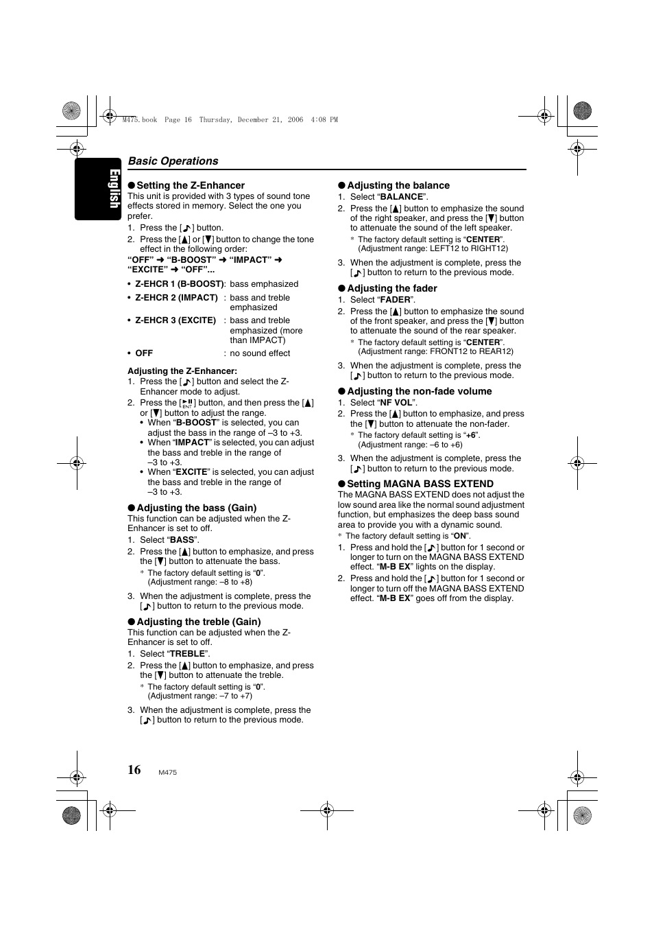 English | Clarion Automobile Accessories User Manual | Page 14 / 36