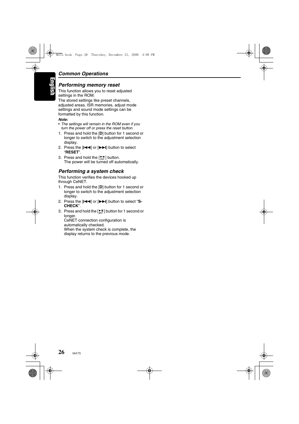 English | Clarion Automobile Accessories User Manual | Page 24 / 36