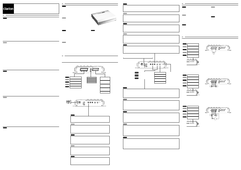 Clarion APA2104 User Manual | 2 pages