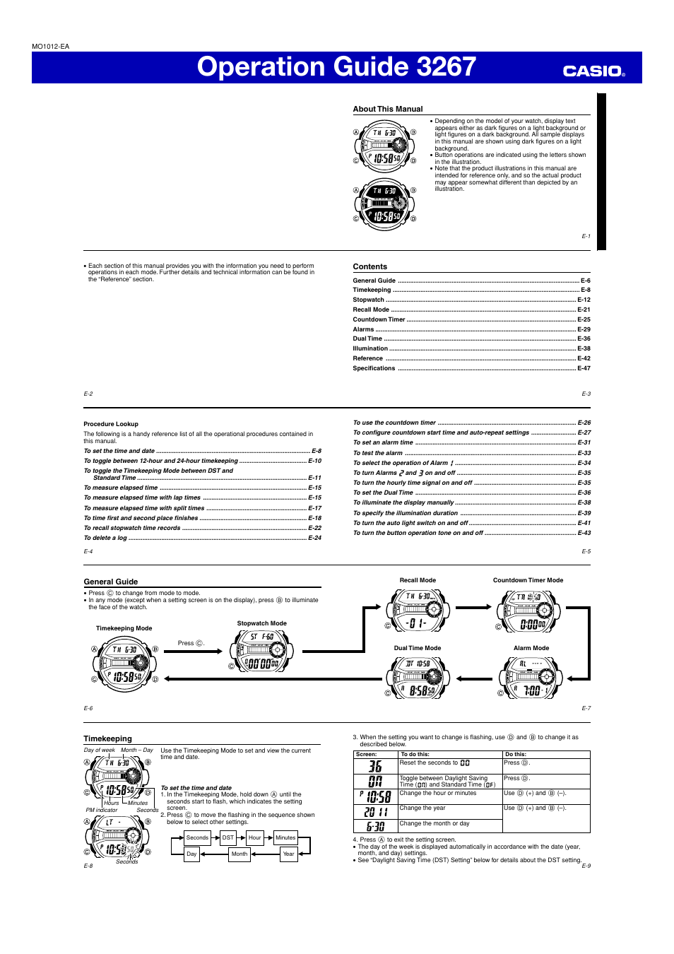 G-Shock GD-200 User Manual | 5 pages