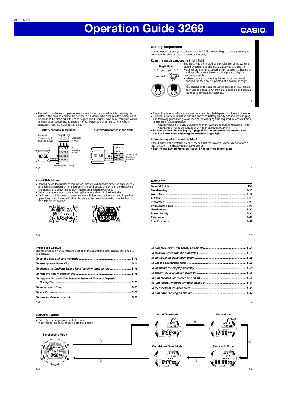 G-Shock GR-8900 User Manual | 6 pages