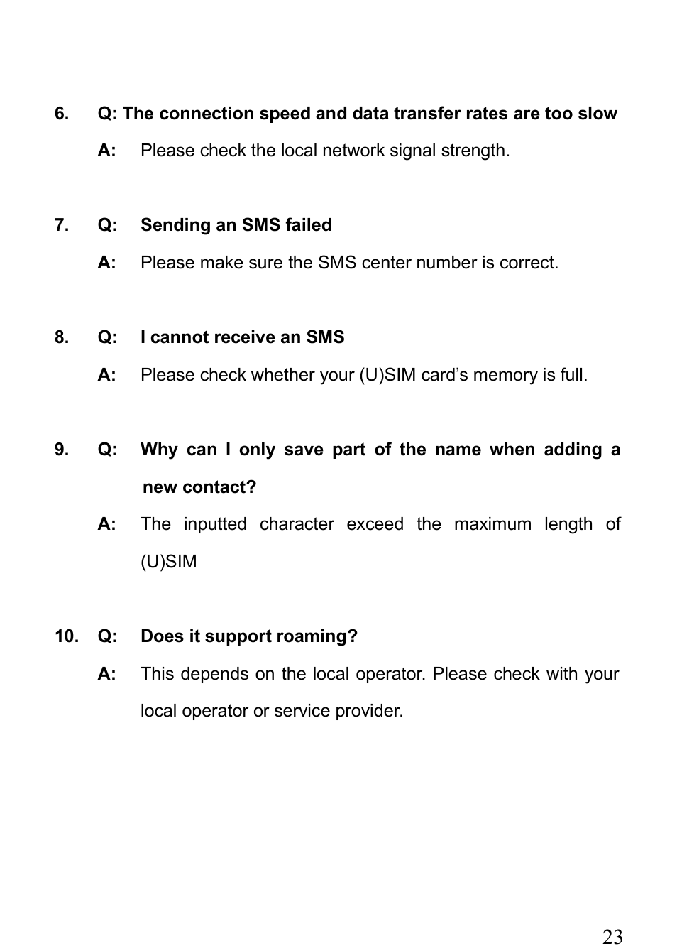 Verykool m1000 User Manual | Page 23 / 23
