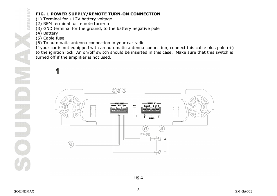 SoundMax SM-SA602 User Manual | Page 8 / 27