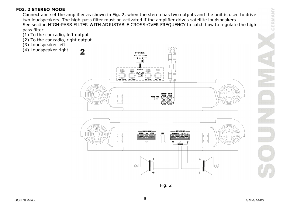 SoundMax SM-SA602 User Manual | Page 9 / 27