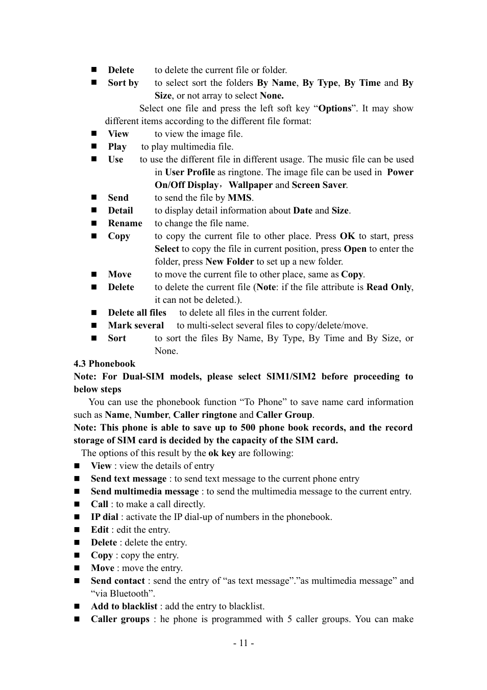 Verykool i277 User Manual | Page 11 / 26