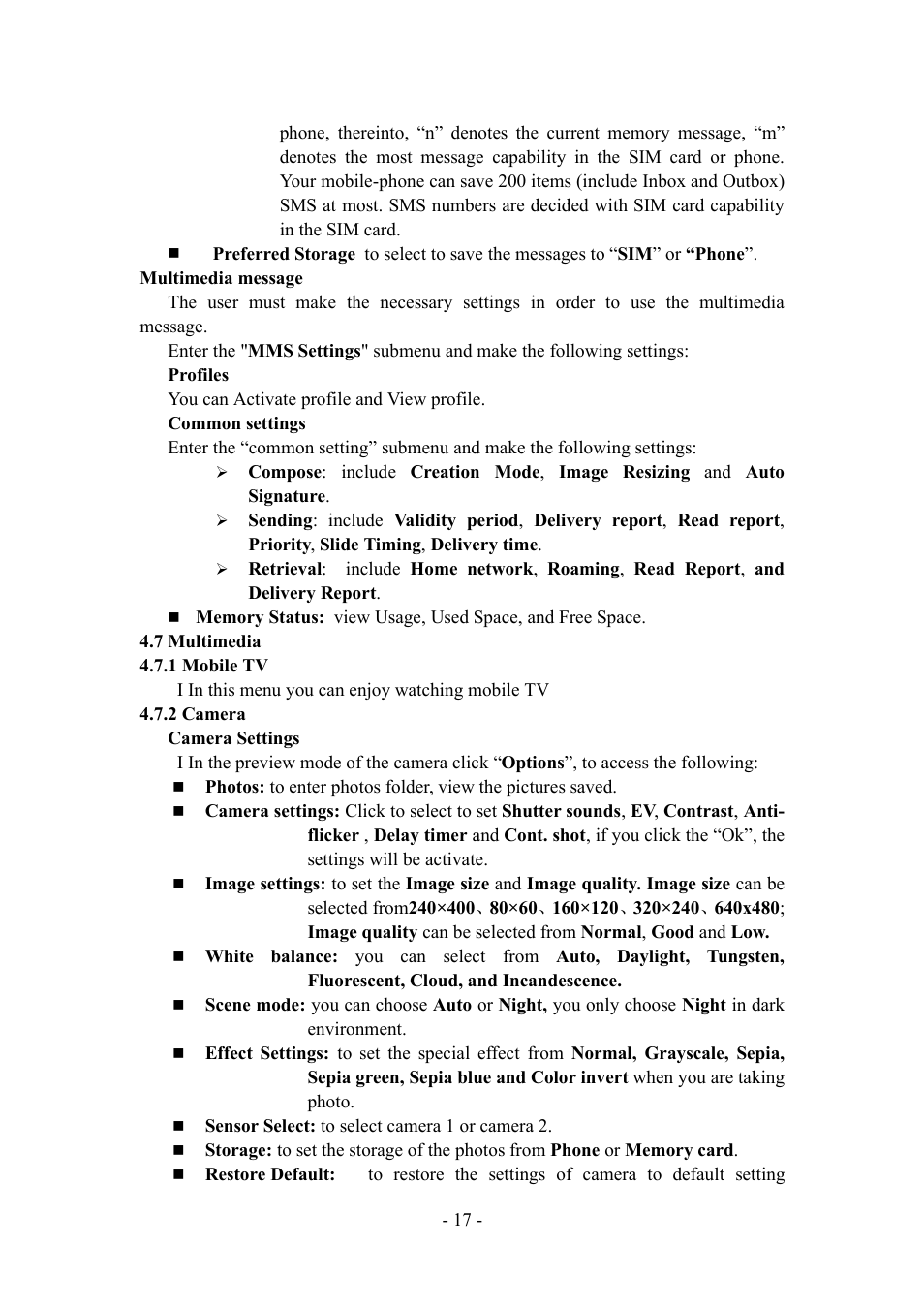 Verykool i277 User Manual | Page 17 / 26