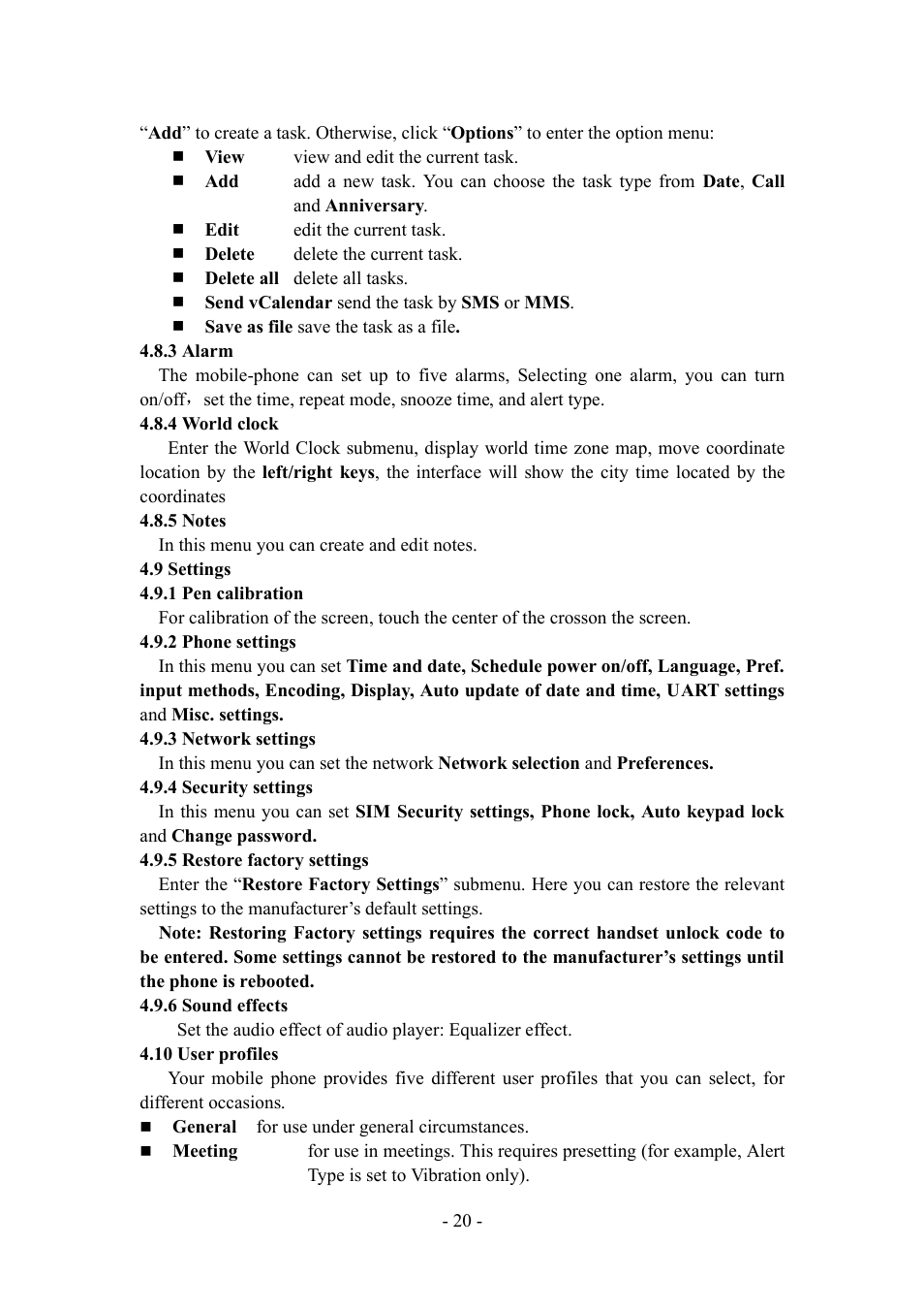 Verykool i277 User Manual | Page 20 / 26