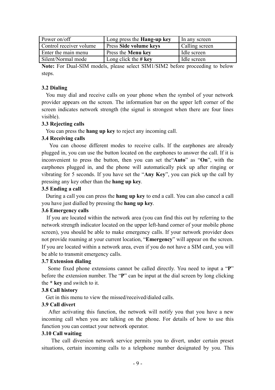 Verykool i277 User Manual | Page 9 / 26