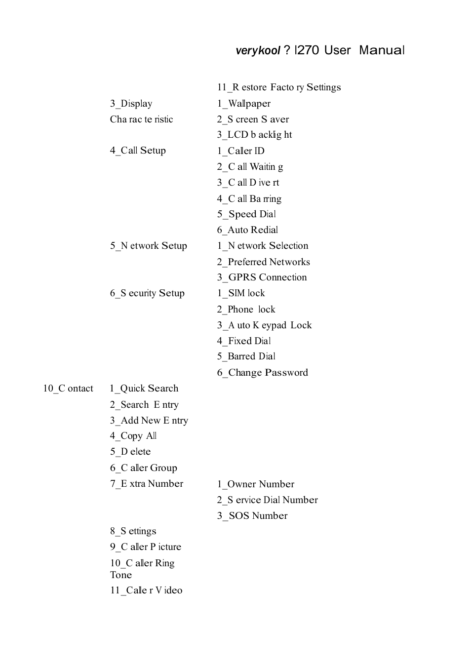 Verykool ? i270 user manual | Verykool i270 User Manual | Page 27 / 67