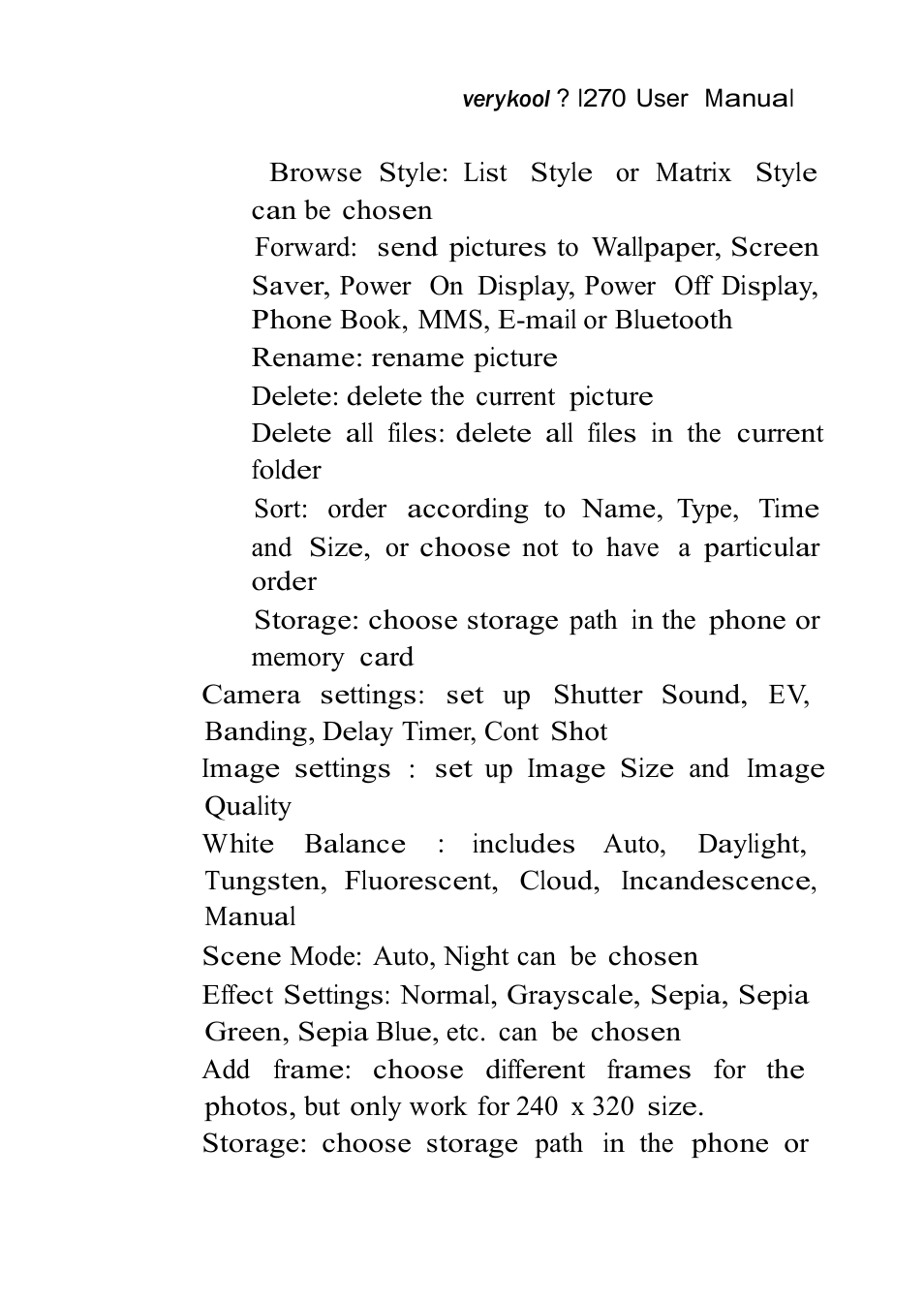 Verykool i270 User Manual | Page 43 / 67