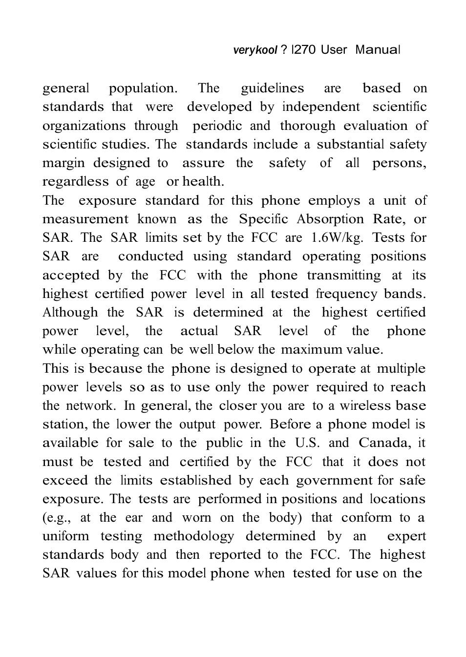 Verykool i270 User Manual | Page 64 / 67