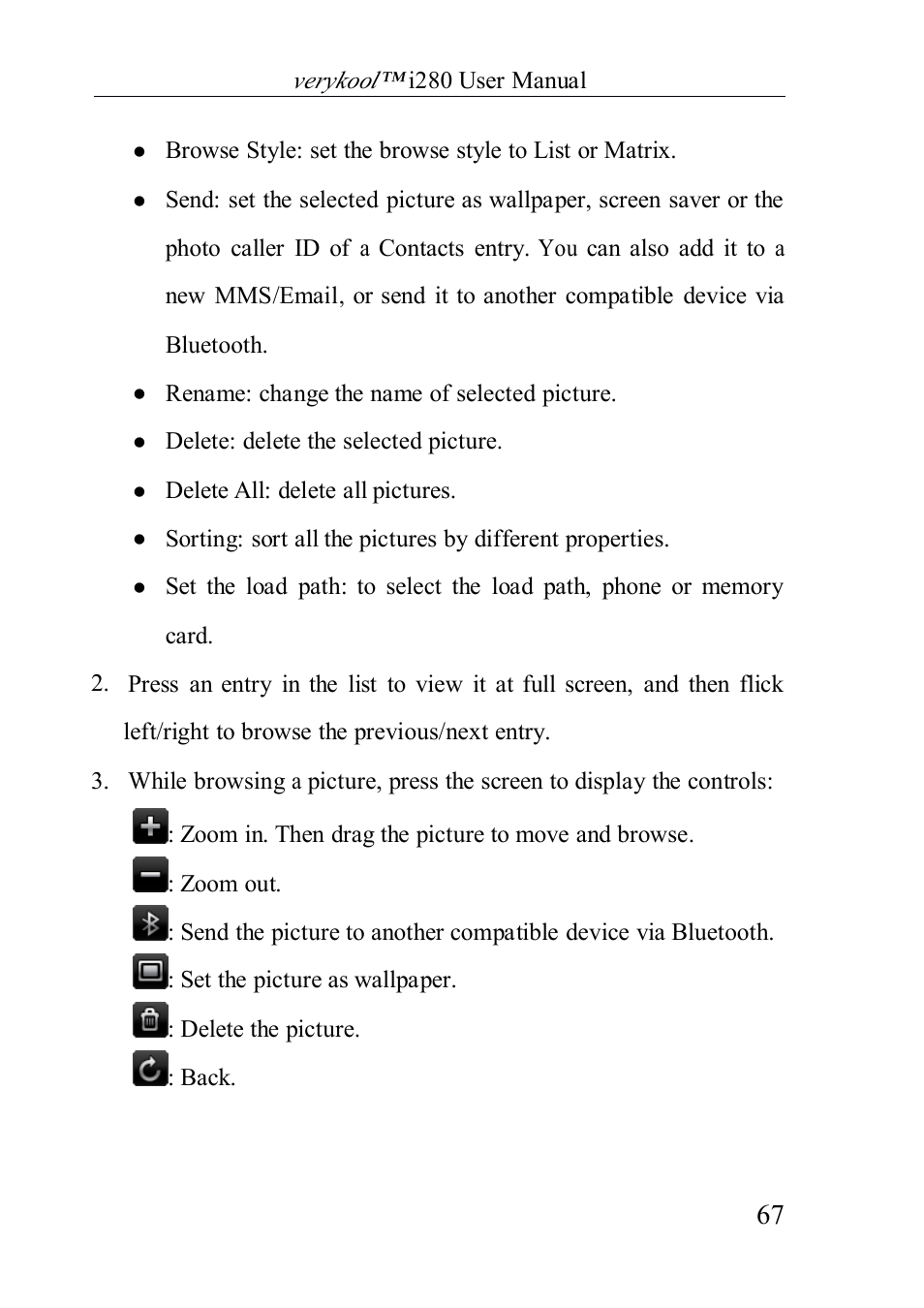 Verykool i280 User Manual | Page 67 / 91
