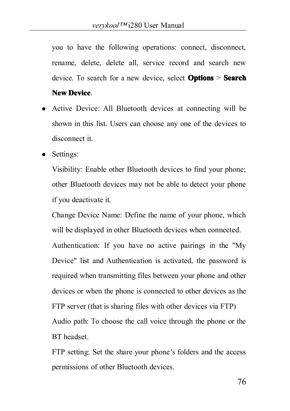 Verykool i280 User Manual | Page 76 / 91