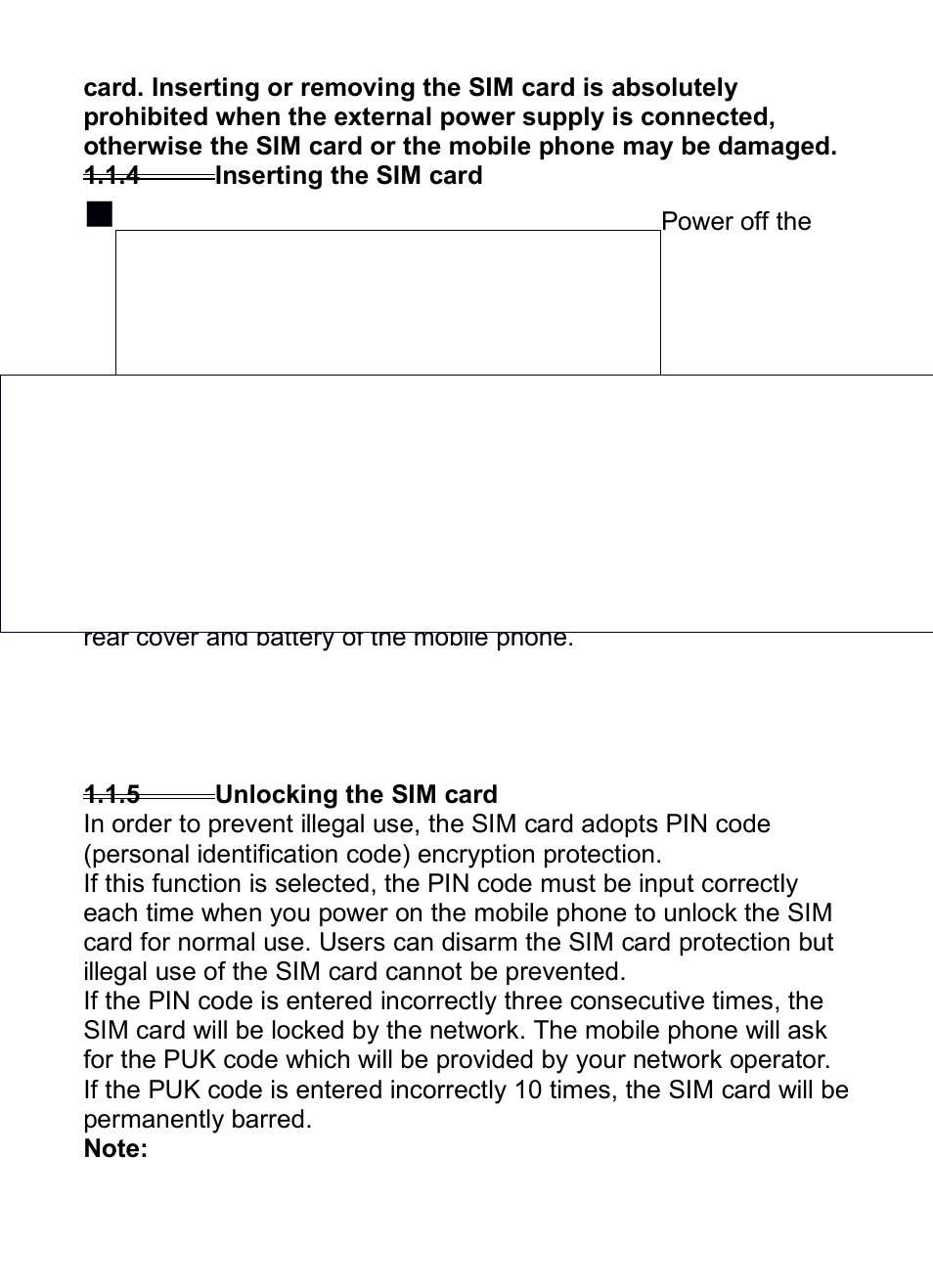 4 inserting the sim card, 5 unlocking the sim card, 4inserting the sim card | 5unlocking the sim card | Verykool i285 User Manual | Page 14 / 46