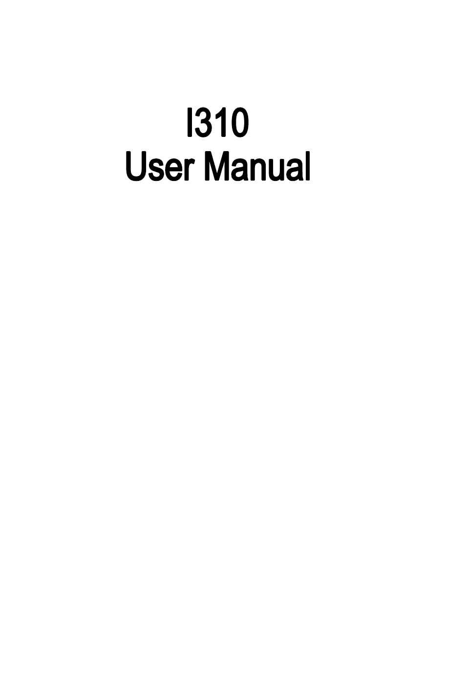 Verykool i310 User Manual | 27 pages
