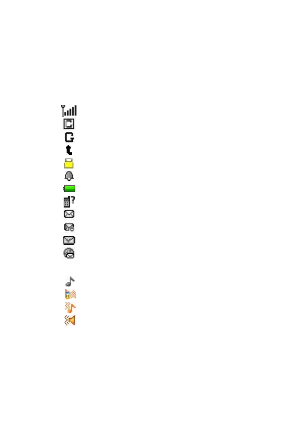 Display screen, Status icons | Verykool i310 User Manual | Page 8 / 27