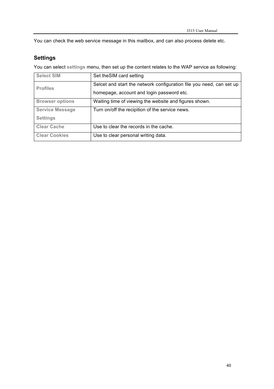 Verykool i315 User Manual | Page 40 / 44