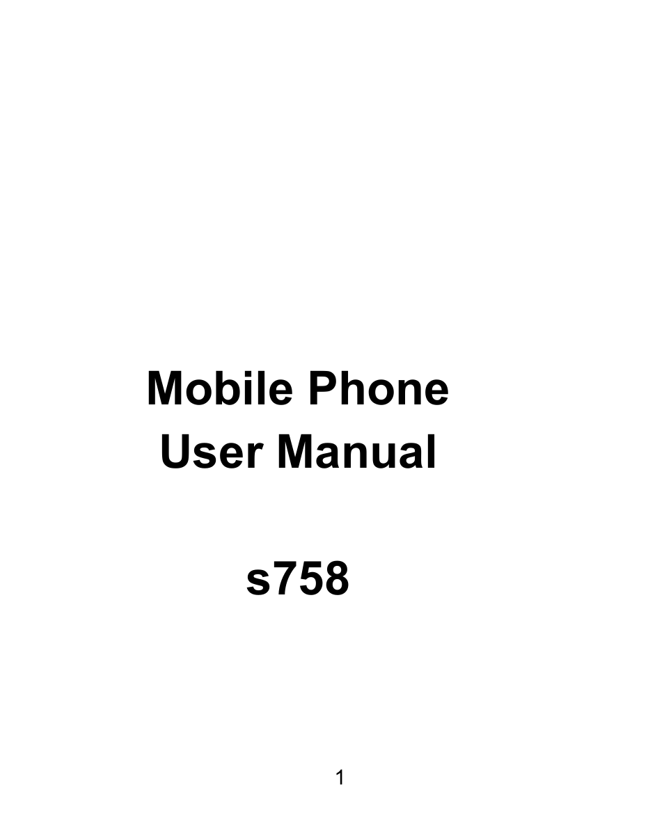 Verykool s758 User Manual | 57 pages