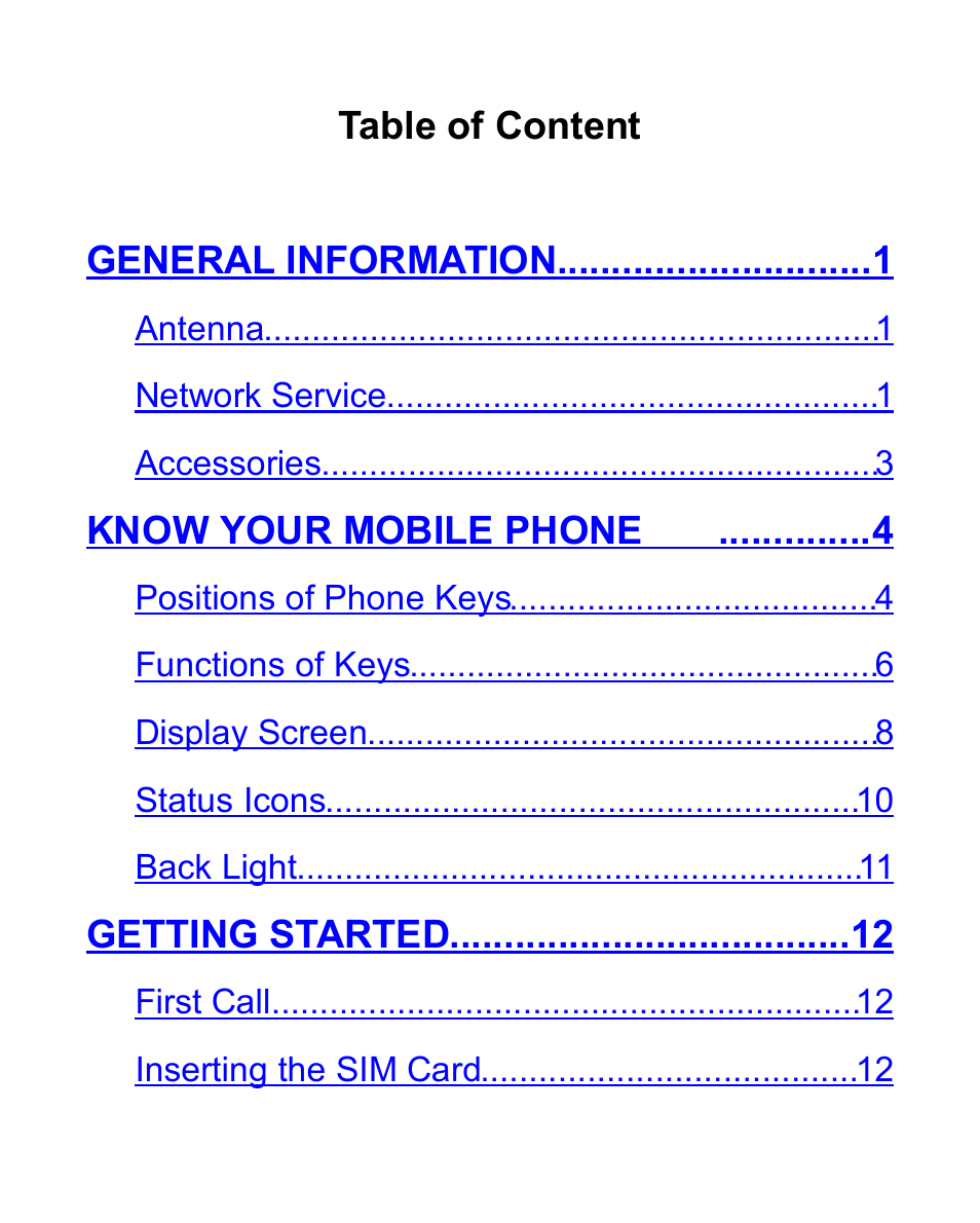 Verykool i604 User Manual | Page 5 / 69