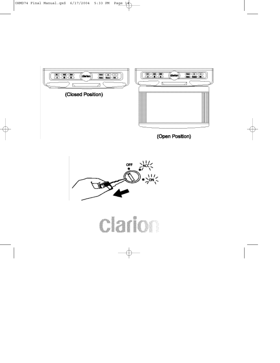Clarion OHMD74 User Manual | Page 14 / 44