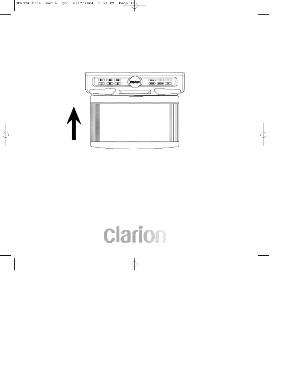 Clarion OHMD74 User Manual | Page 15 / 44