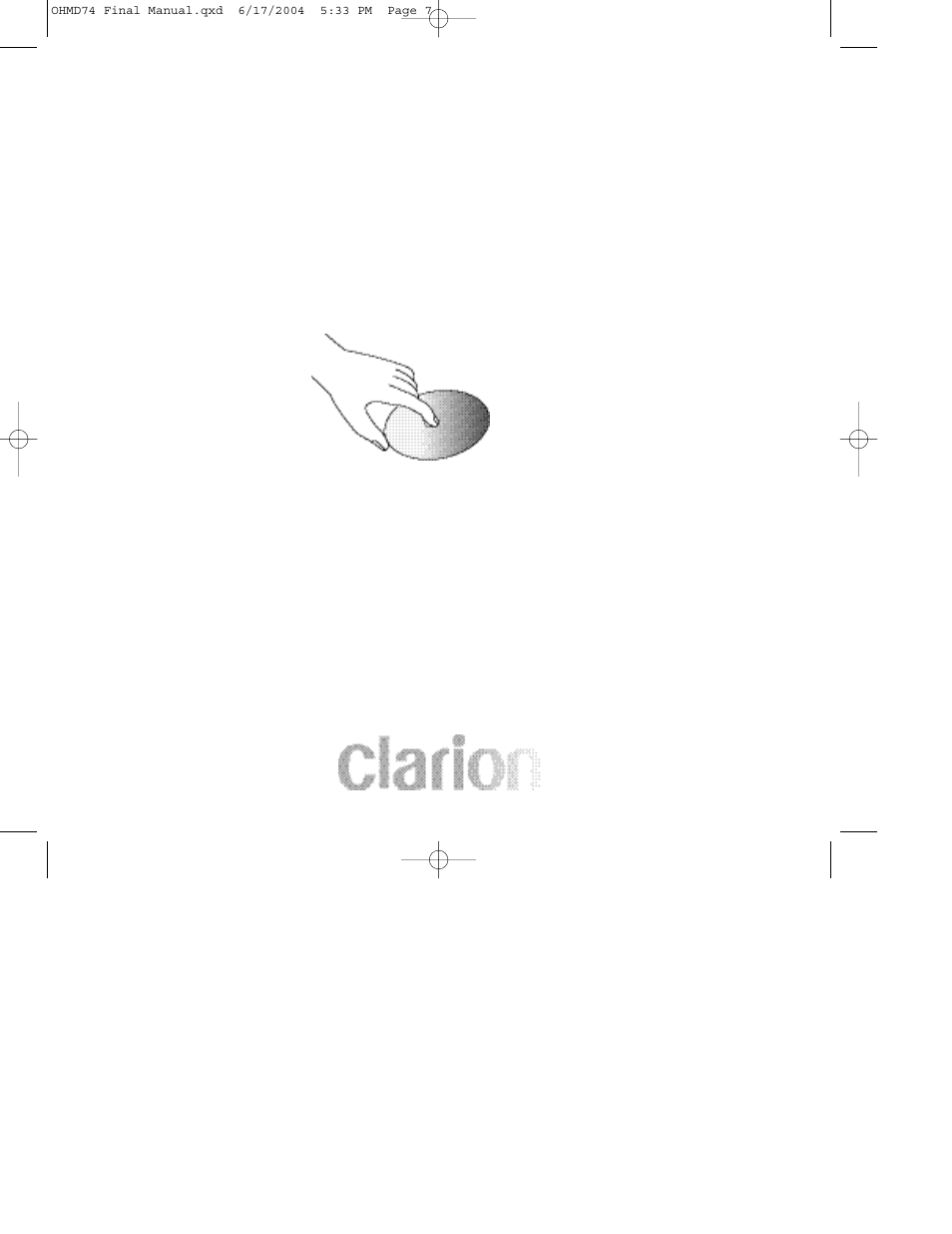 Clarion OHMD74 User Manual | Page 7 / 44