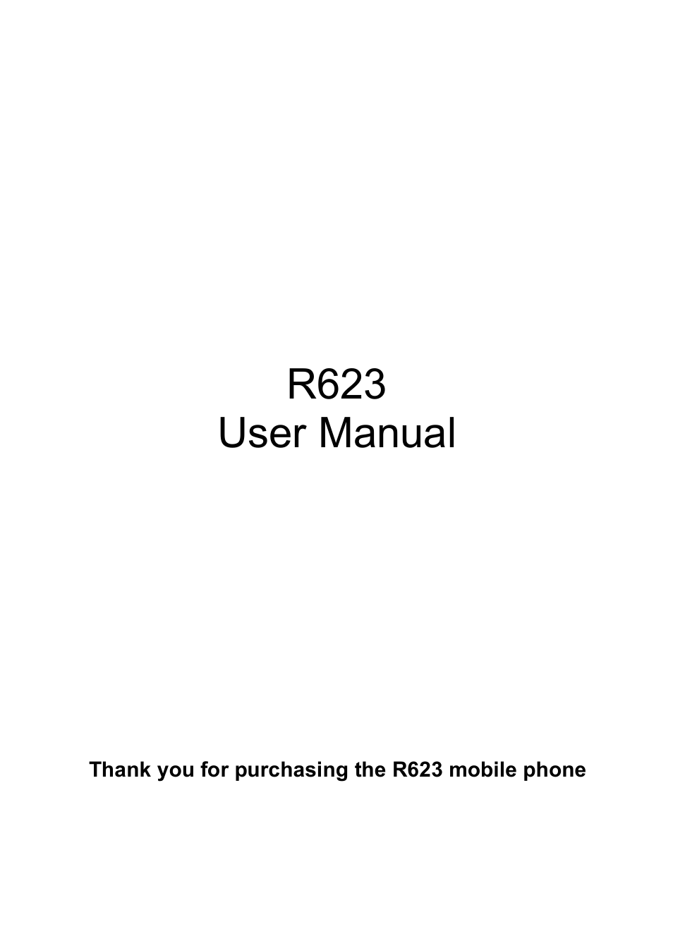 Verykool R623 User Manual | 24 pages