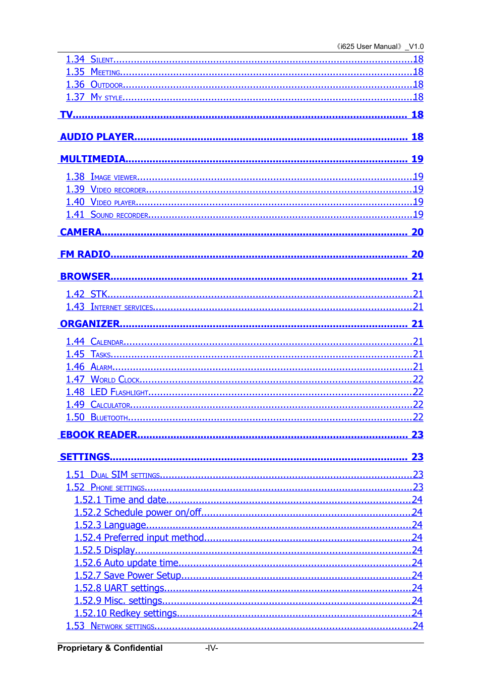 Verykool i625 User Manual | Page 4 / 35