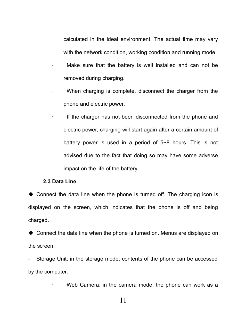 3 data line | Verykool i650 User Manual | Page 11 / 57