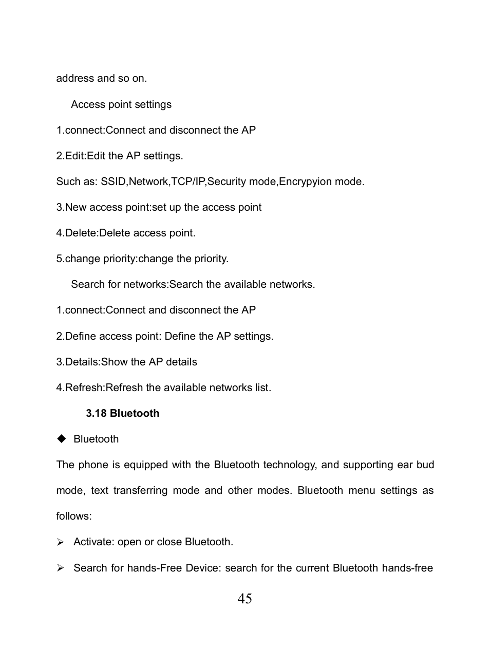 18 bluetooth, 18 b, Luetooth | Verykool i650 User Manual | Page 45 / 57
