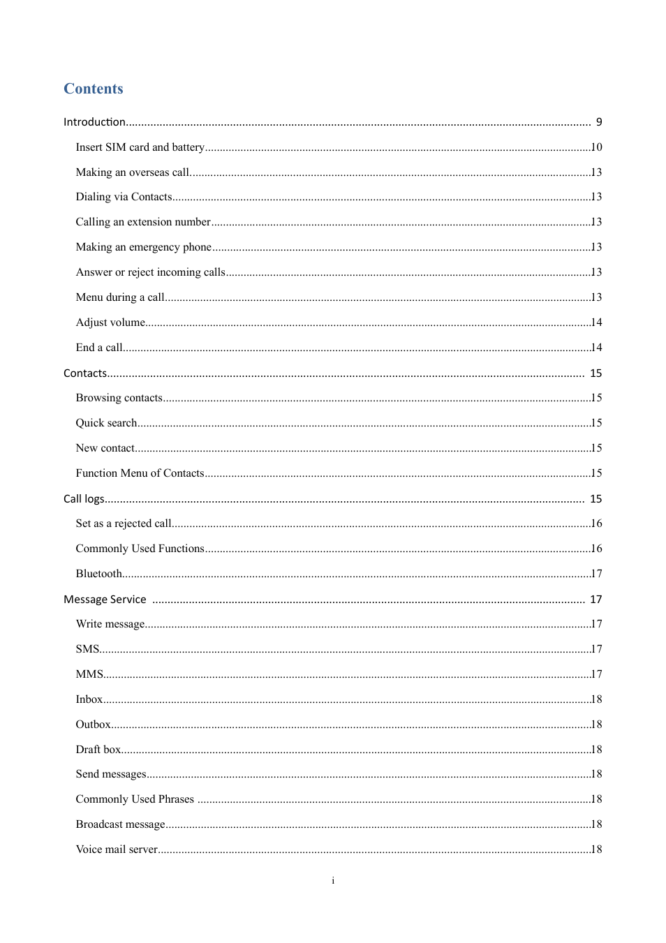 Verykool i672 User Manual | Page 2 / 37