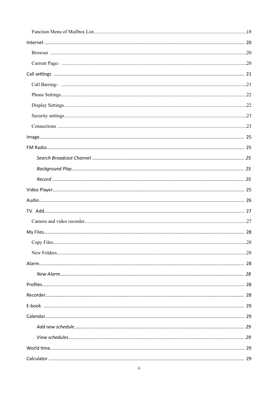 Verykool i672 User Manual | Page 3 / 37