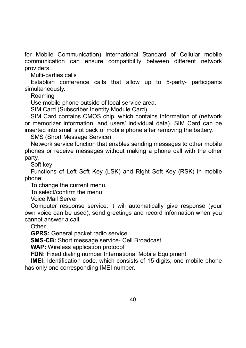 Verykool i705 User Manual | Page 42 / 42