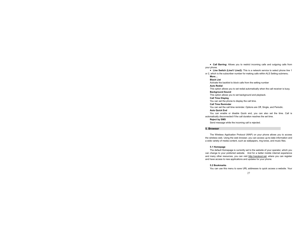 Verykool i720 User Manual | Page 28 / 40