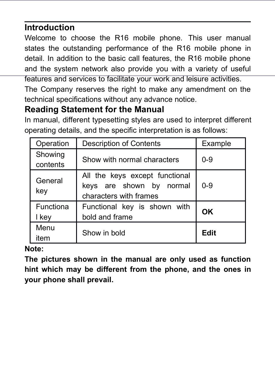 Introduction | Verykool R16 User Manual | Page 2 / 21