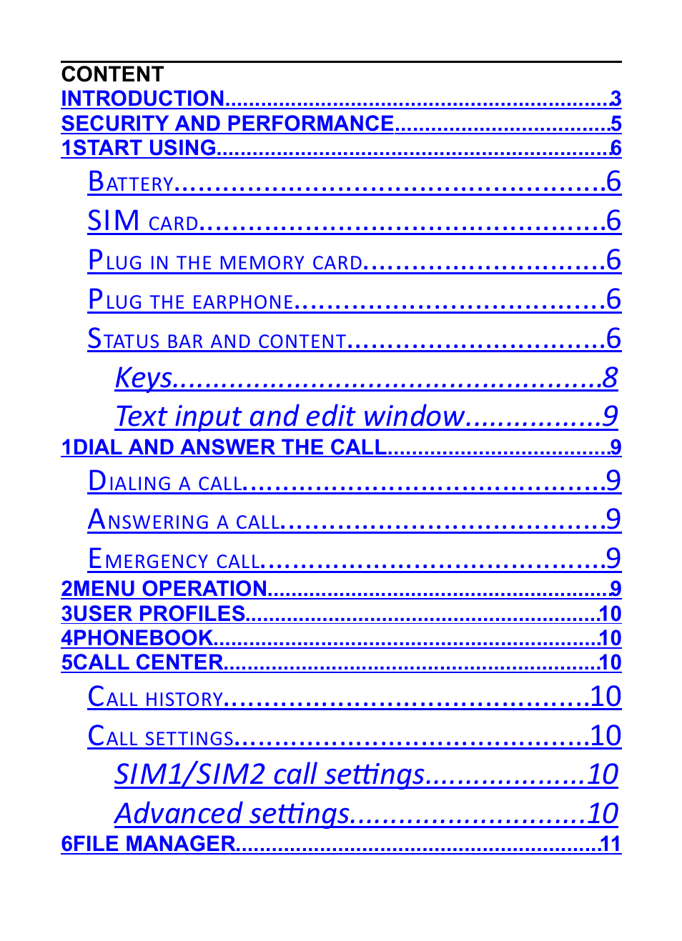 6 sim, 10 c | Verykool R16 User Manual | Page 3 / 21