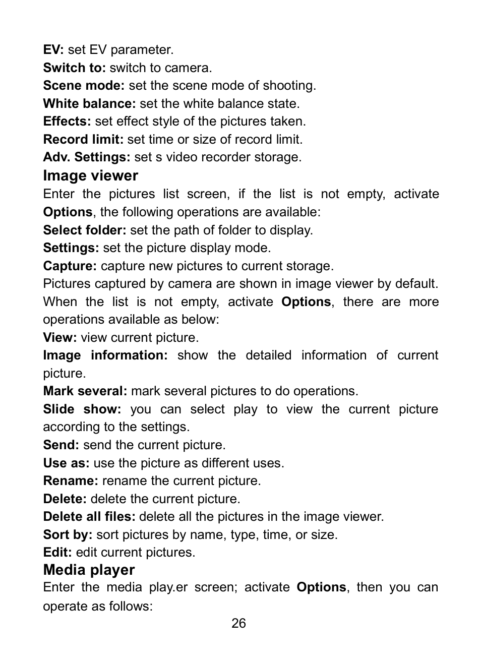 30 image viewer, 31 media player | Verykool R23 User Manual | Page 31 / 41