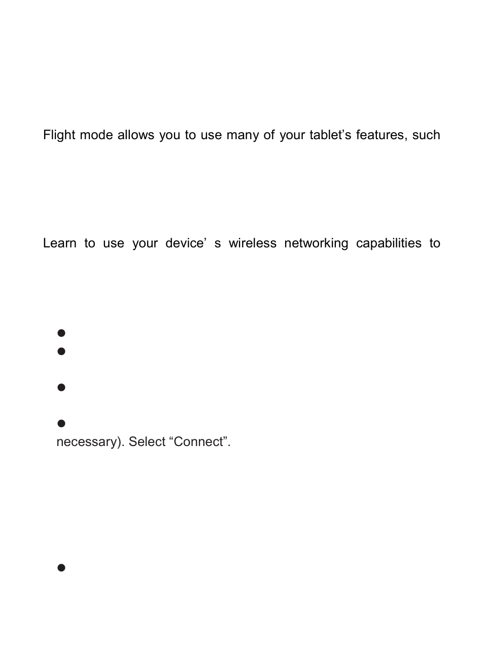 Wireless & networks, 1 airplane mode 20.3.2 wi-fi settings, 3 bluetooth settings | 3 wireless & networks | Verykool RS76 User Manual | Page 25 / 43