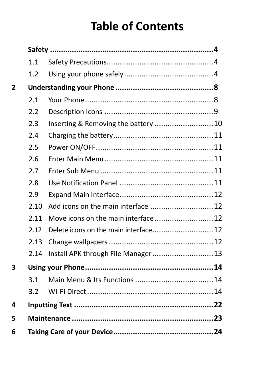 Verykool s5012 User Manual | Page 3 / 28