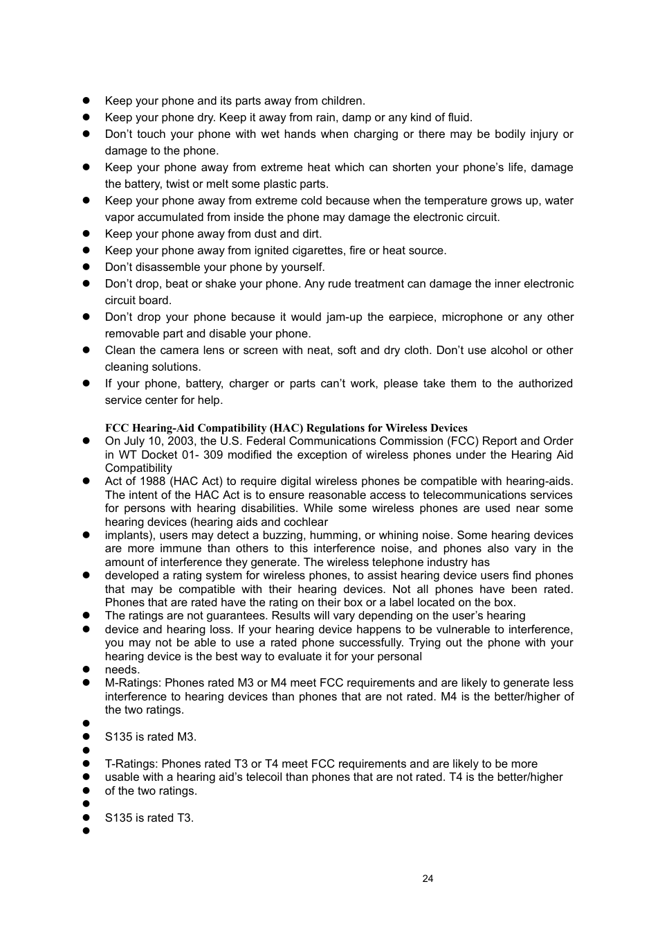 Verykool s135 User Manual | Page 24 / 25