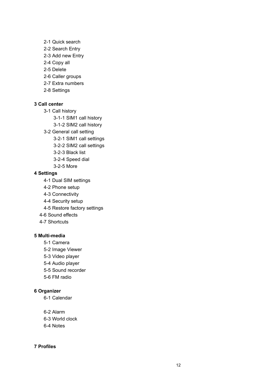 Verykool s635 User Manual | Page 12 / 25