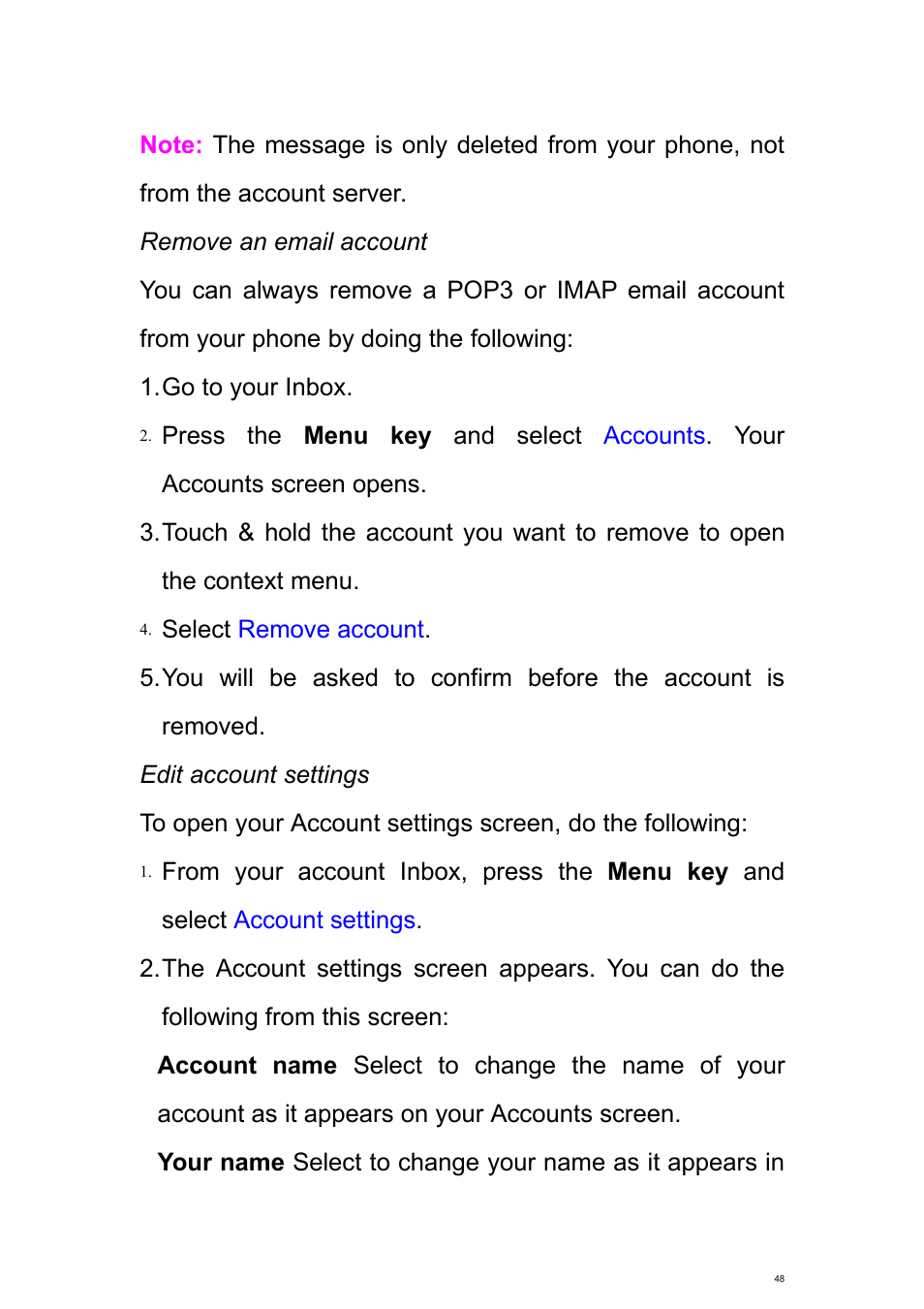 Verykool s700 User Manual | Page 48 / 87