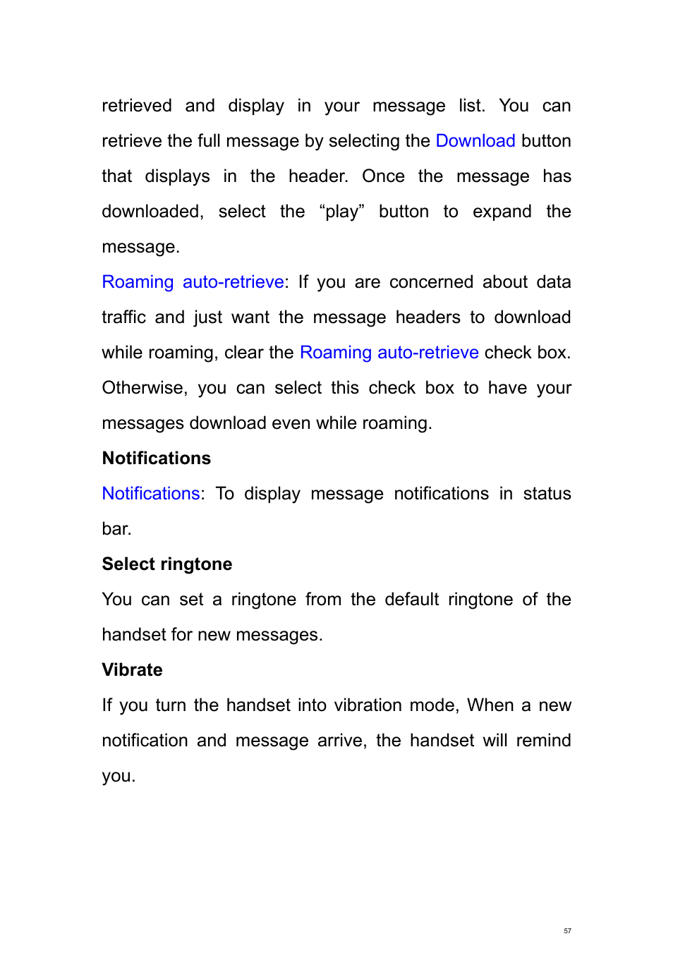 Verykool s700 User Manual | Page 57 / 87