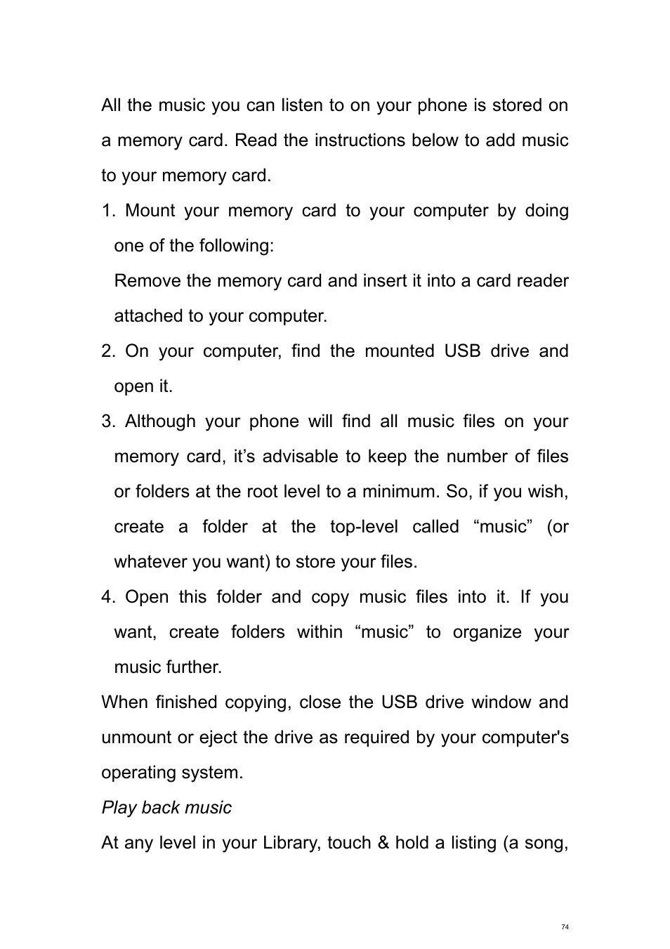 Verykool s700 User Manual | Page 74 / 87