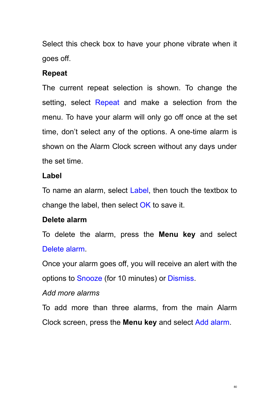 Verykool s700 User Manual | Page 80 / 87