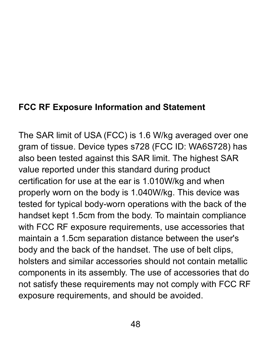 Verykool s728 User Manual | Page 48 / 50