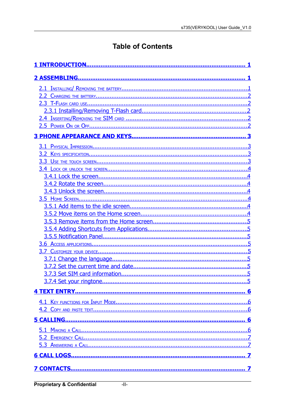 Verykool s735 User Manual | Page 2 / 24