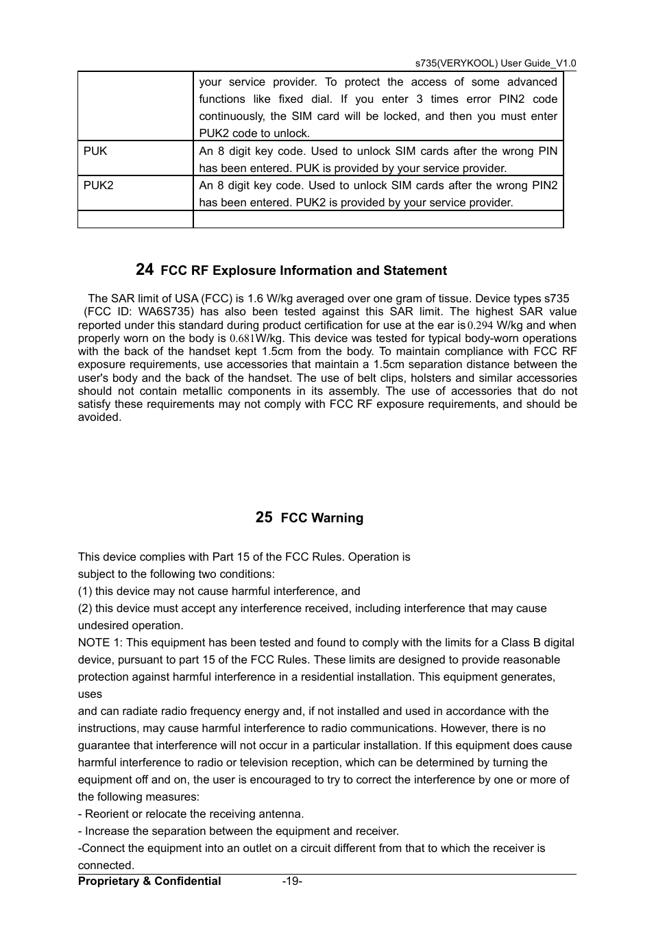 Verykool s735 User Manual | Page 23 / 24