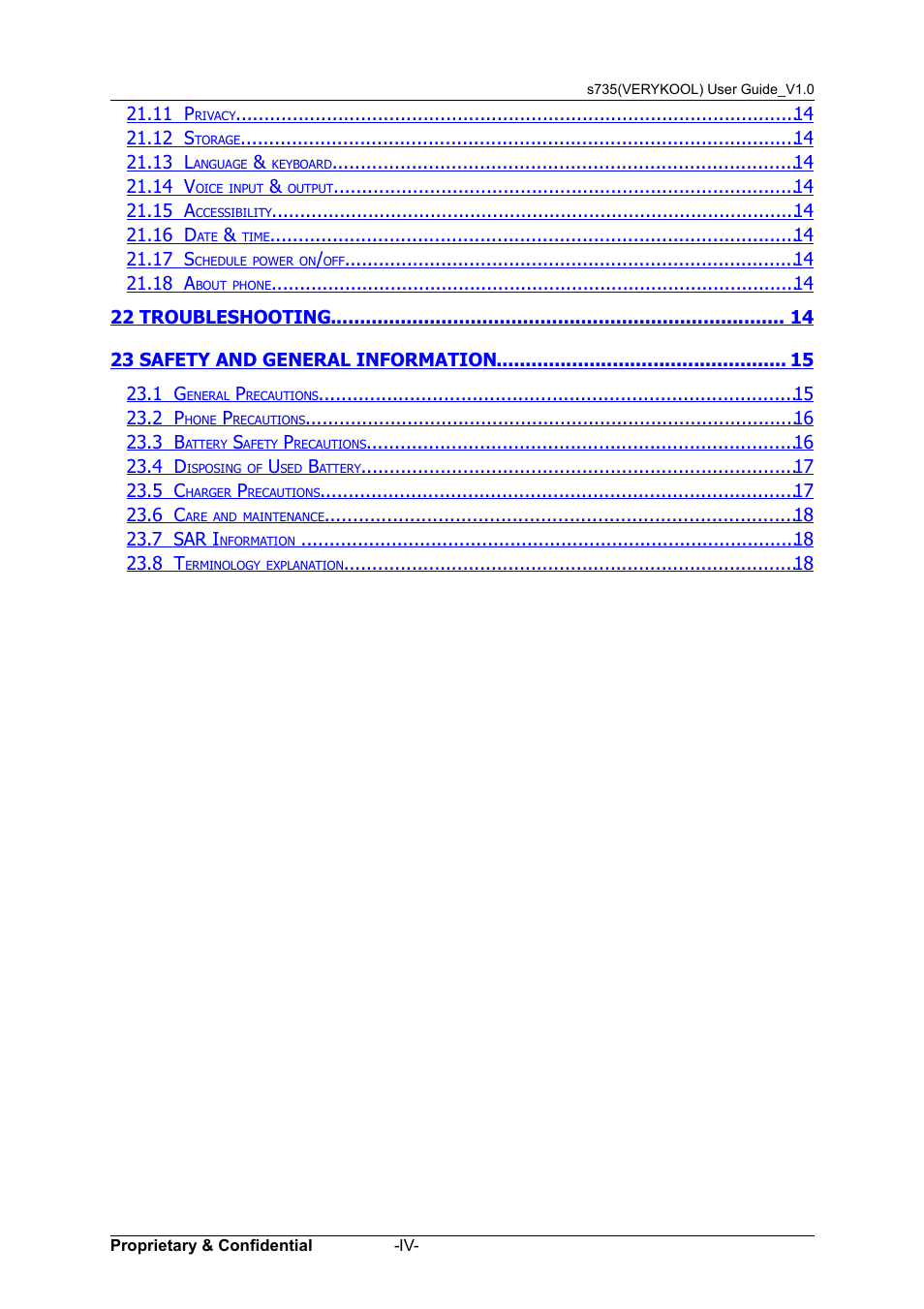 Verykool s735 User Manual | Page 4 / 24